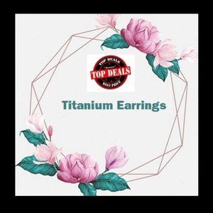 Titanium Six Prong Stud Earrings
